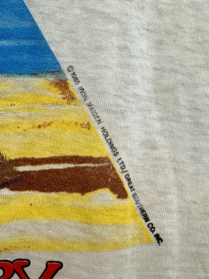 Iron Maiden / Vintage World Slavery Tour 1985 Sleeveless Tee / Size XL / - Image 3 of 4