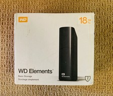 **PLEASE READ** WD 18TB External Desktop Hard Drive USB 3.0 WDBWLG0180HBK-XB 12V