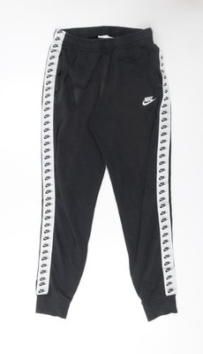 Nike Jogginghose Trainingshose Herren schwarz Small Logo Taped