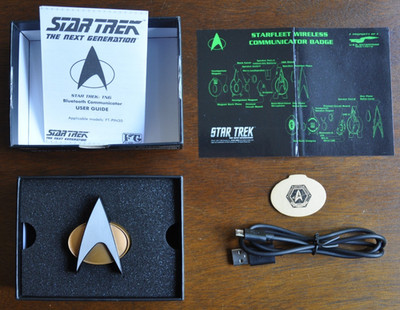 Star Trek The Next Generation Bluetooth Communicator Badge 30th Fametek TESTED