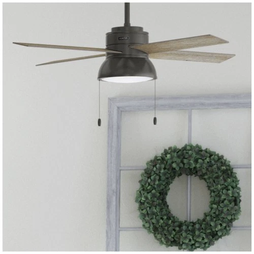 52" Hunter Loki LED Noble Bronze Ceiling Fan with Pull Chains - Picture 6 of 10