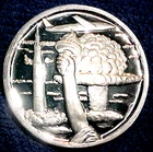 2oz. FINE .999 SILVER ...#0857.....MIN. BID .01 & NO RESERVE!