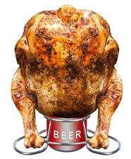 Beer Can Chicken Holder - Stainless Steel Beer Chicken Roaster for Grill Oven...