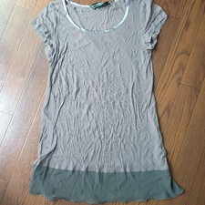 M＆KYOKO Gray Short Sleeve Tunic Size M - Comfortable Fit