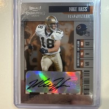 2006 Donruss Playoff Contenders Mike Hass Rookie Auto Card #179. rookie card picture