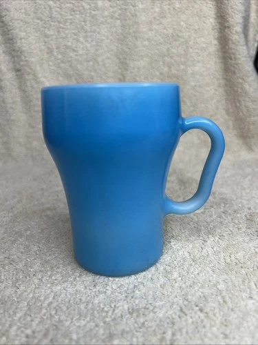Vintage Fire-King D Handle Mug Blue Fire King 8 oz Soda Mug Anchor Hocking