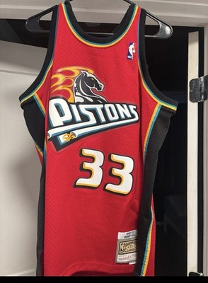 Mitchell & Ness Pistons Hill 33 ユニフォーム Mitchell & Ness Detroit Pistons Grant Hill #33 Red NBA Basketball