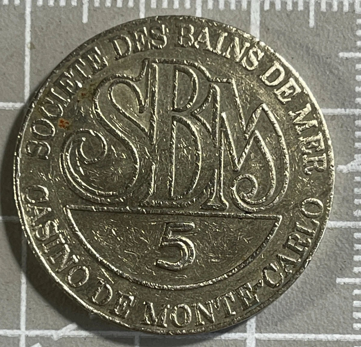 Authentique Plaque Token Jeton de casino de Saint Brévin