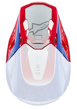 Alpinestars Supertech M10 Aeon Helmet Visor/Peak Bright Red/Blue
