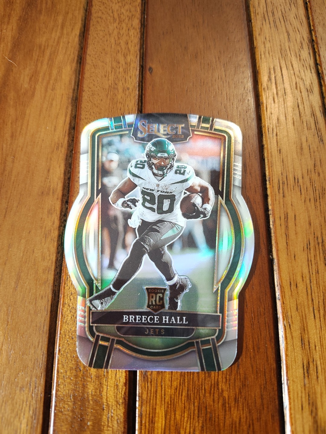 2022 Panini Select Silver Prizm Die-Cut Breece Hall RC #222