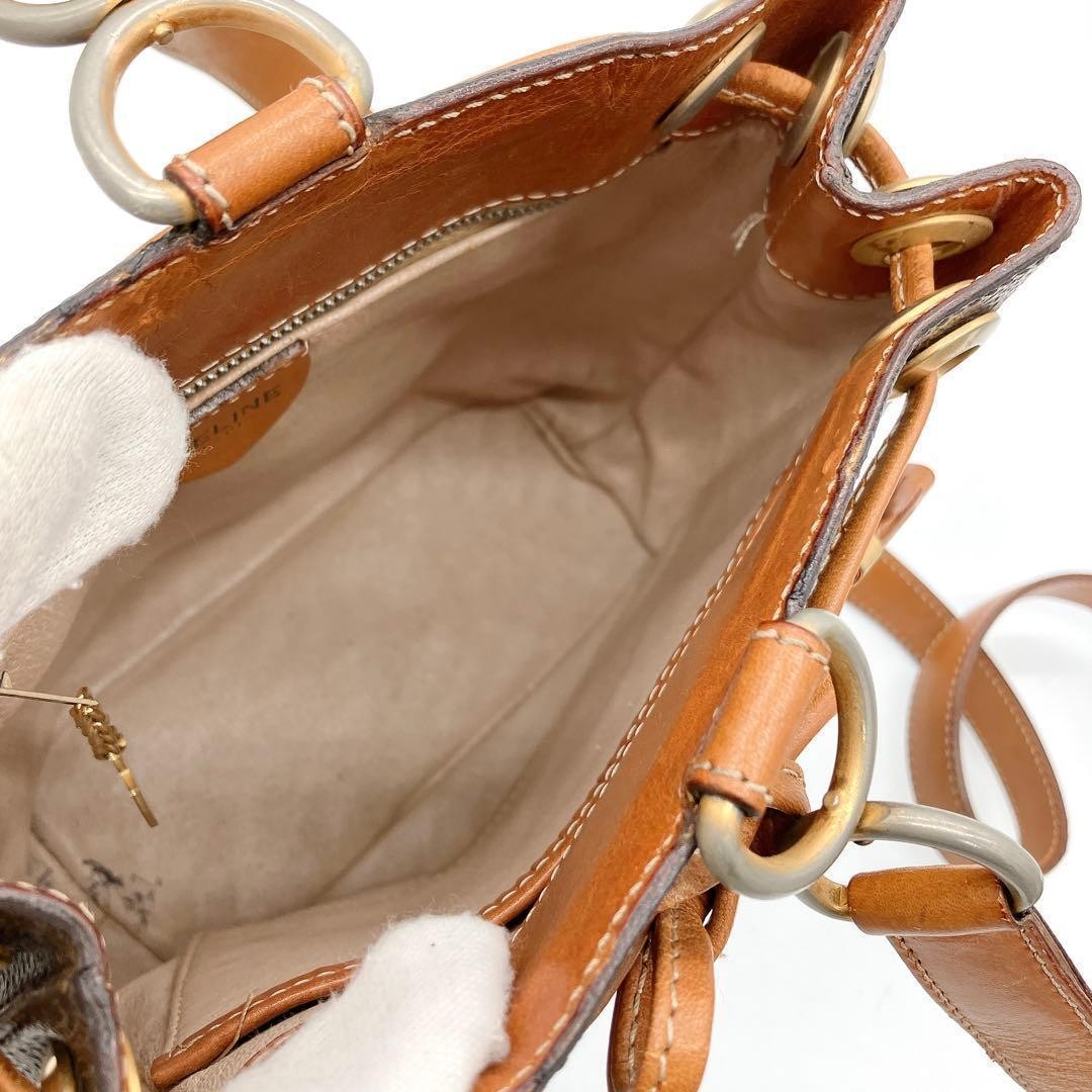 CELINE Macadam Pattern Drawstring Bag Shoulder Ba… - image 7