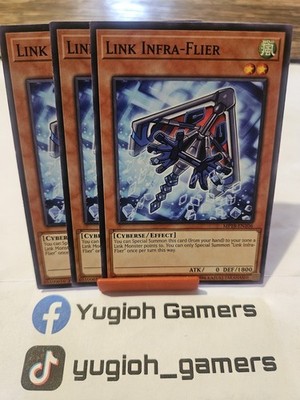 Yu-Gi-Oh Link Infra Flier  X3 MP18 1st Edition Common Light Played 
