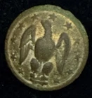 Confederate Staff Officer Drop Wing Eagle Cuff Button “no shank” TrebleGilt  Dug