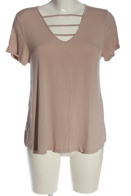 MOSSIMO SUPPLY CO. V-Ausschnitt-Shirt Damen Shirt Gr. DE 36 nude Casual-Look