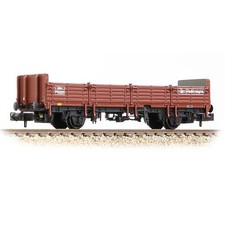 Graham Farish 373-629A BR OBA Open Wagon Low Ends BR Freight Brown Railfreight N