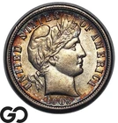 1902-S Barber Dime Beautiful Peripheral Toning, Choice BU++