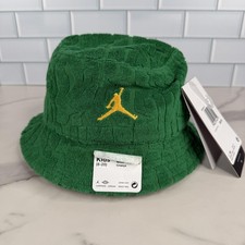 Jordan Jumpman Hat Bucket Fitted Kids 8-20 Pine Green Terry UPF 40 Apex