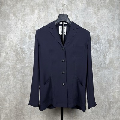 Vintage Moschino Cheap And Chic Blazer Jacket Fitted Slim Classic Black US 10