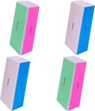 4 Way Nail Buffer Block 4 Pcs Nail Shine Buffers Blocks Files for Natural and