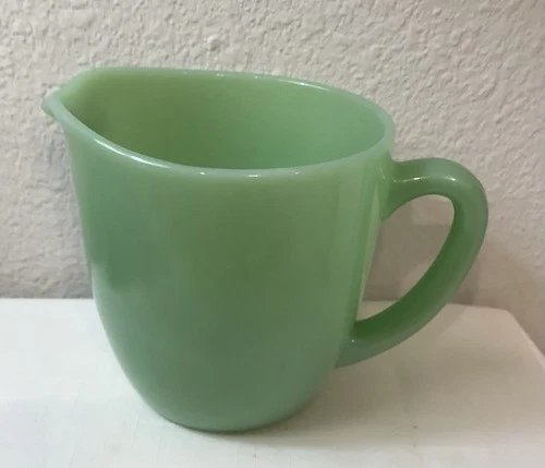 Vintage Fire King Jadeite Pitcher, 4.5”
