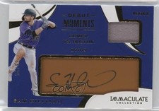 2020 Immaculate Debut Moments Relics Tan Leather 36/99 Sam Hilliard Auto z7j
