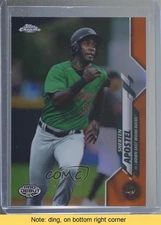 2020 Topps Pro Debut Chrome Orange Refractor 7/25 Sherten Apostel READ 7c5