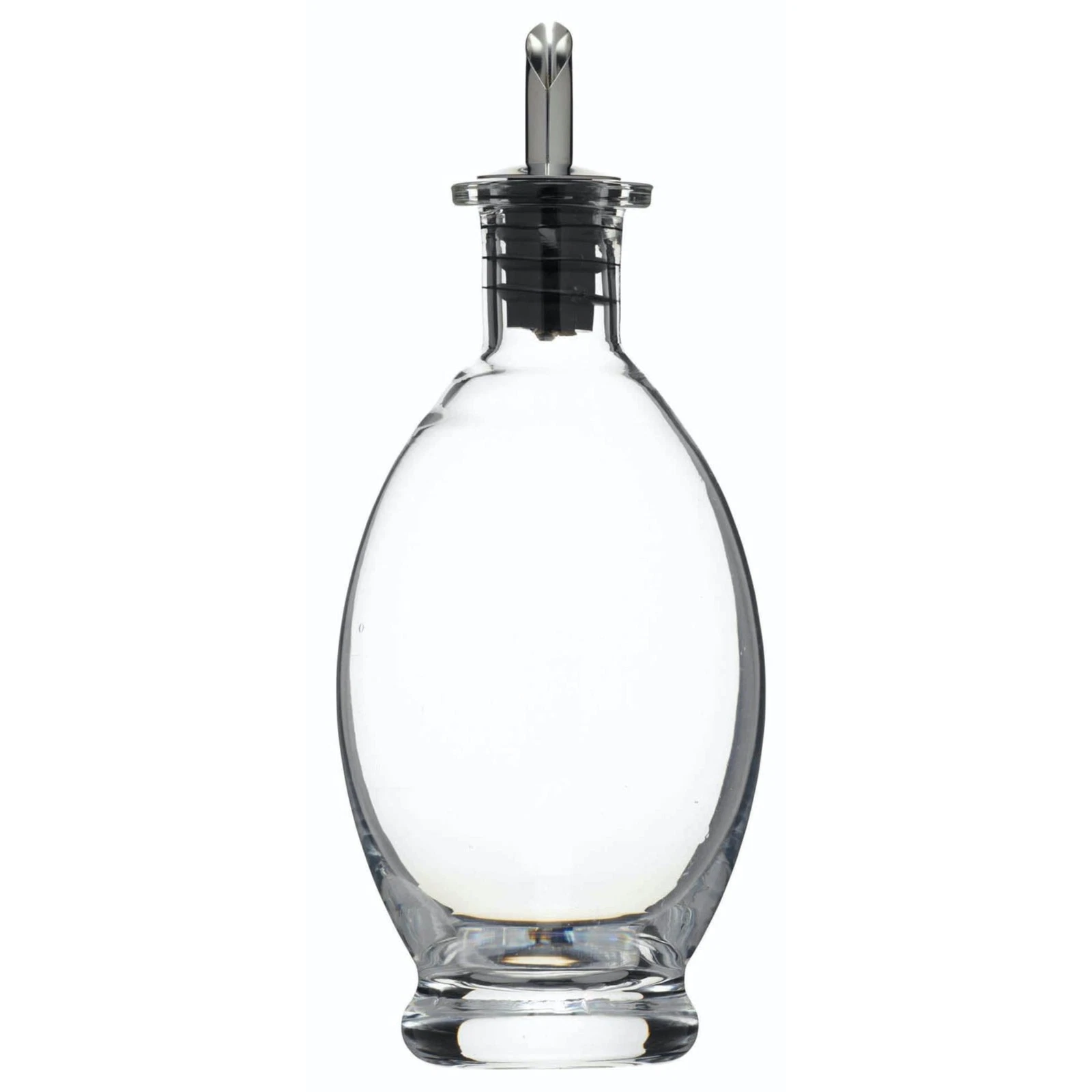 World of Flavours Vinegar/Oil Bottle, Bulbous Shape, Olive Oil Dispenser, Glass,...