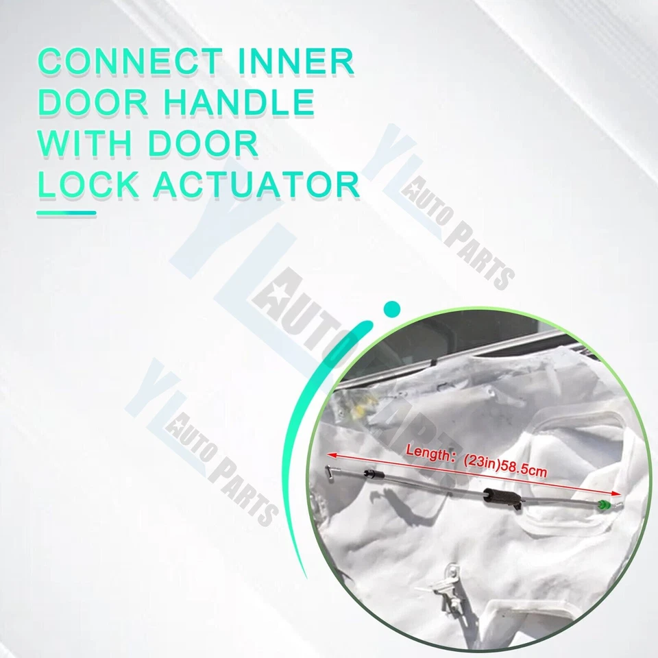 Cable de liberación de manija de puerta de pasajero delantero derecho para Honda Accord 2003-2007 4 puertas Foto 3 de 4
