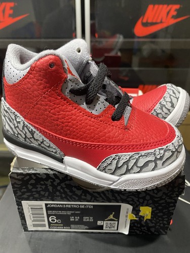 fire red cement 3s
