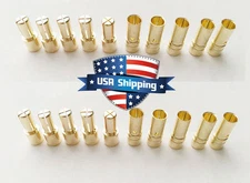 10 Pairs 3.5mm Gold Bullet Connector Plug Male & Female for RC Battery ESC Motor