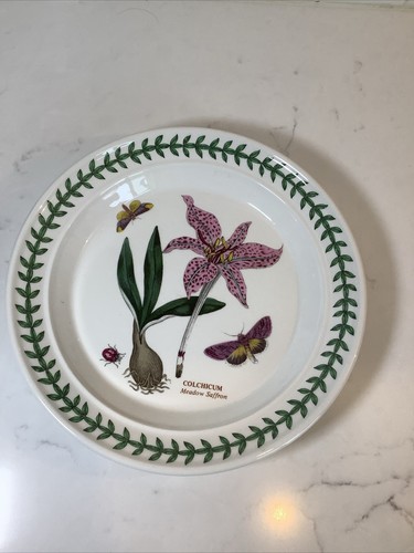 Beautiful Vintage British Botanic Garden by PORTMEIRION Rim Plates Set Of 3 - Picture 6 of 8