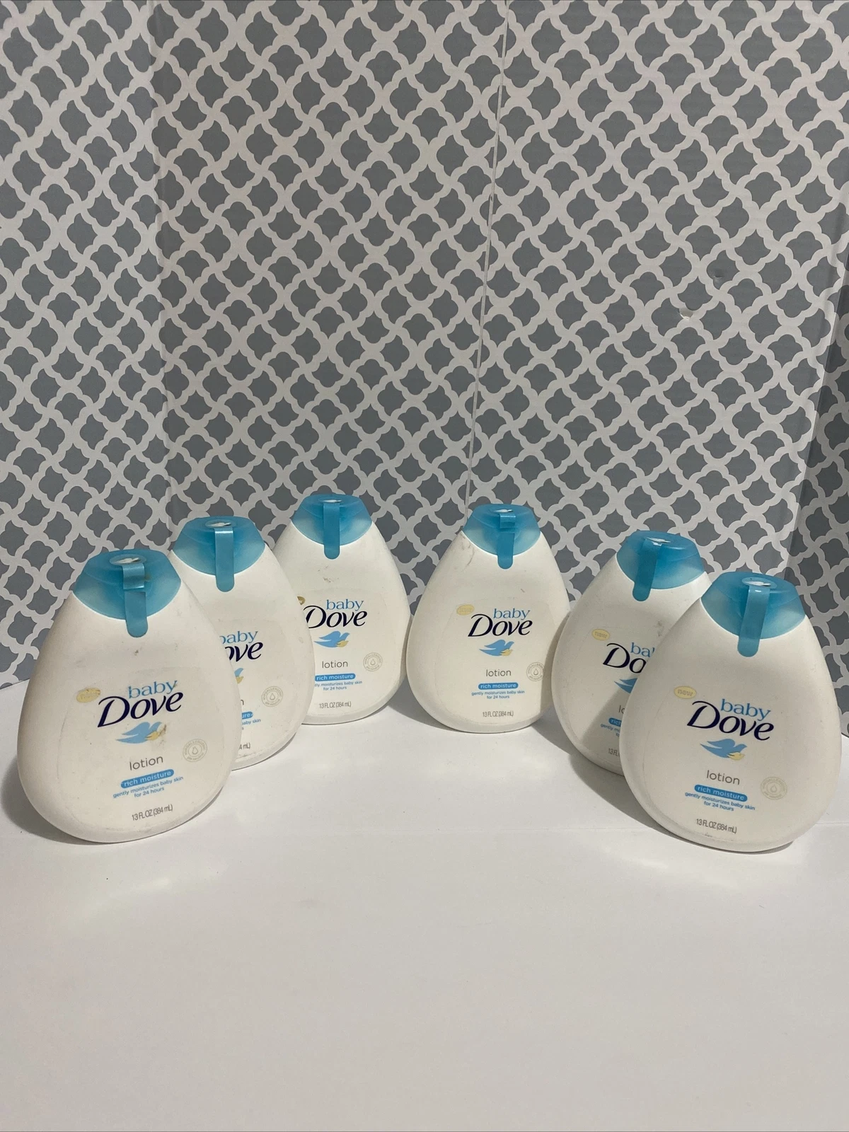 6 Baby Dove Rich Moisture Lotion 24 Hours Hypoallergenic 13 fl oz