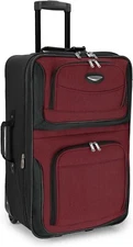 Travel Select 25 inch Softside Expandable Rolling Luggage Burgundy