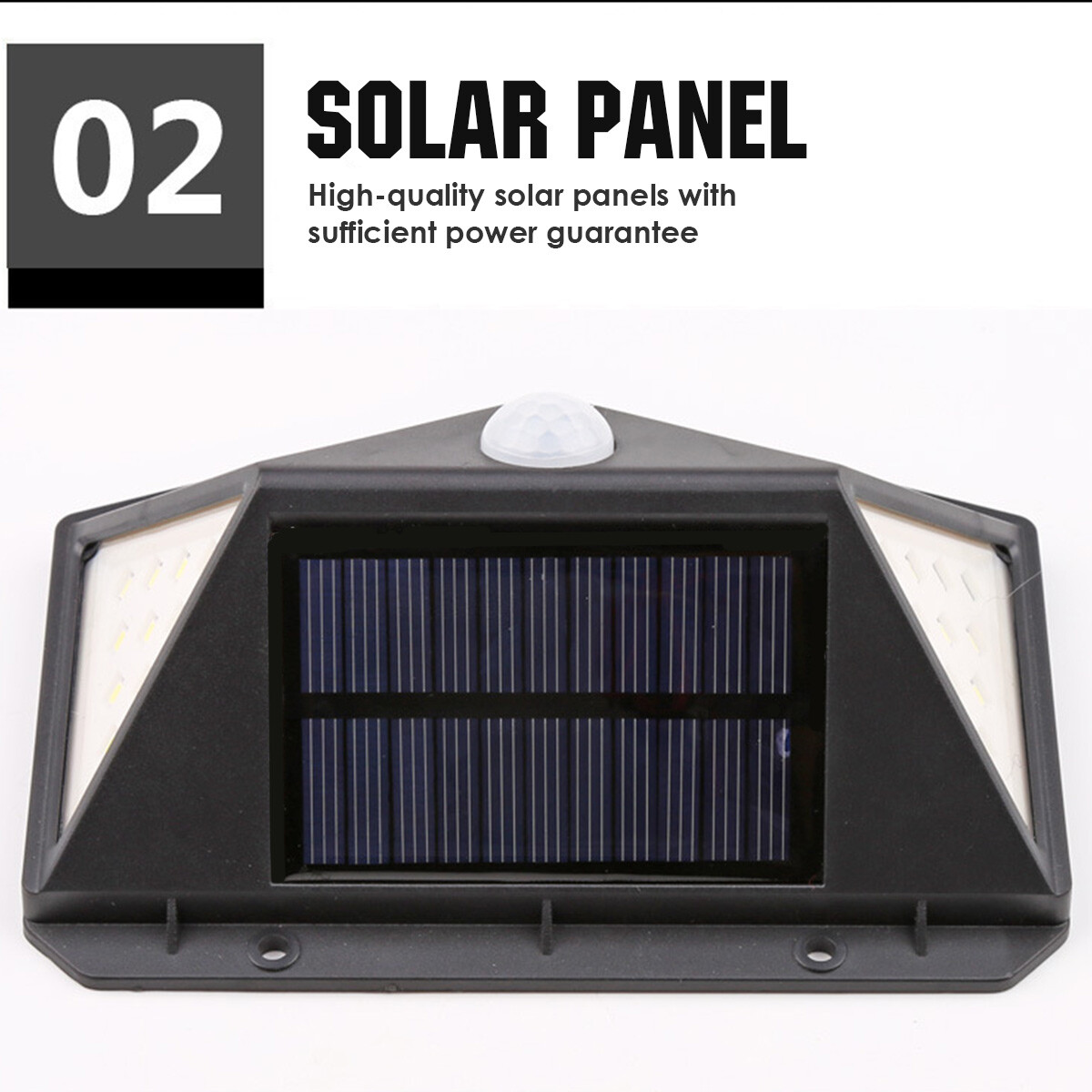 100LED Solar Wall Lights PIR Motion Sensor Outdoor Garden Security Lamp Lighting