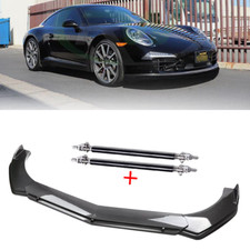 For Porsche 991 Carrera 911 Front Bumper Lip Spoiler Splitter Carbon Fiber Bod K For Porsche 991 Carrera 911 Front Bumper Lip Spoiler Splitter Carbon Fiber Bod K