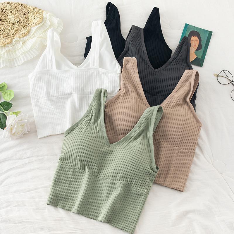 Anti-glare No Steel Ring Sexy Gather Wrap Tube Top Women casual top
