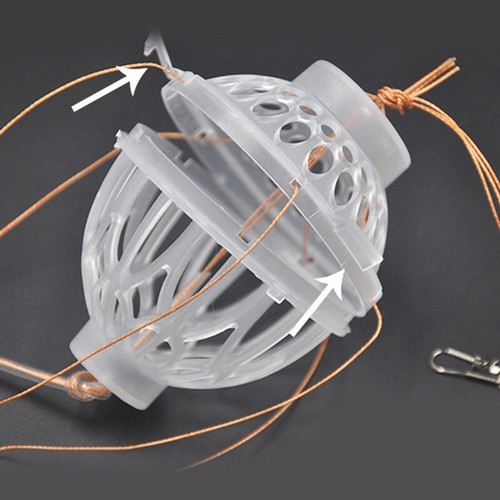 Carbon Baits 1Pcs Fishing Hooks Steel Plastics Carp Spherical Tackle Tools - Afbeelding 15 van 20