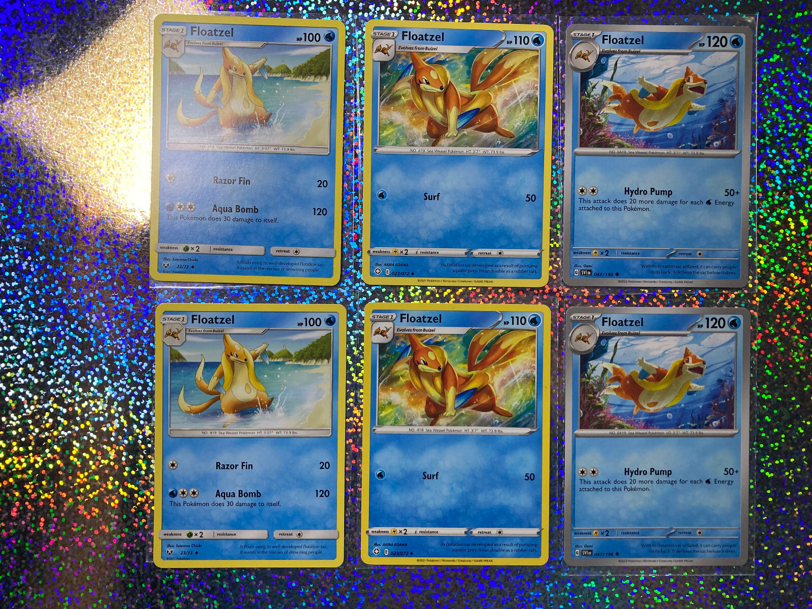 Pokemon TCG Regular Floatzel: Shining Legends 23/73; Shining Fates 023/072