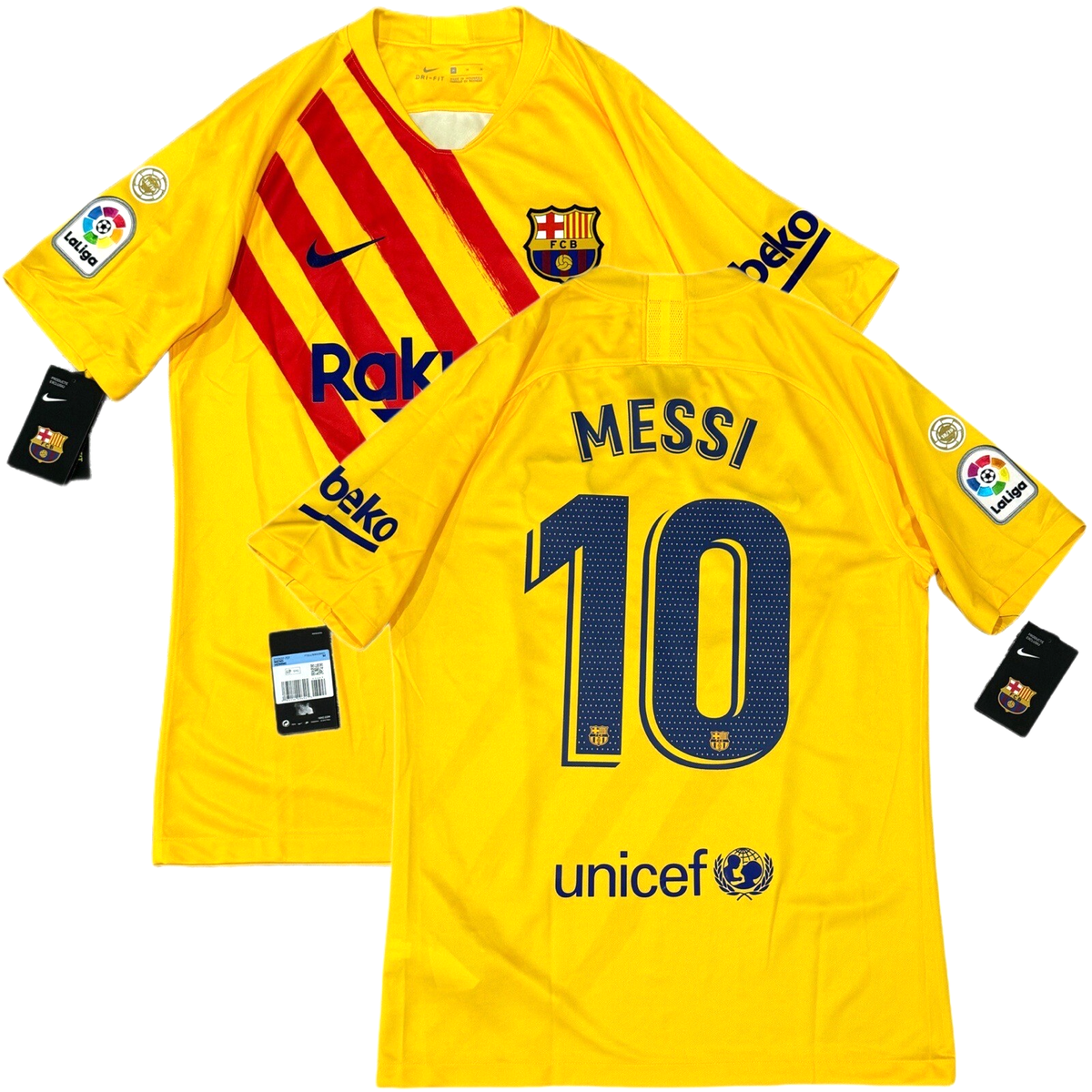 2019/20 Barcelona Fourth Jersey #10 Messi Medium Nike Senyera El