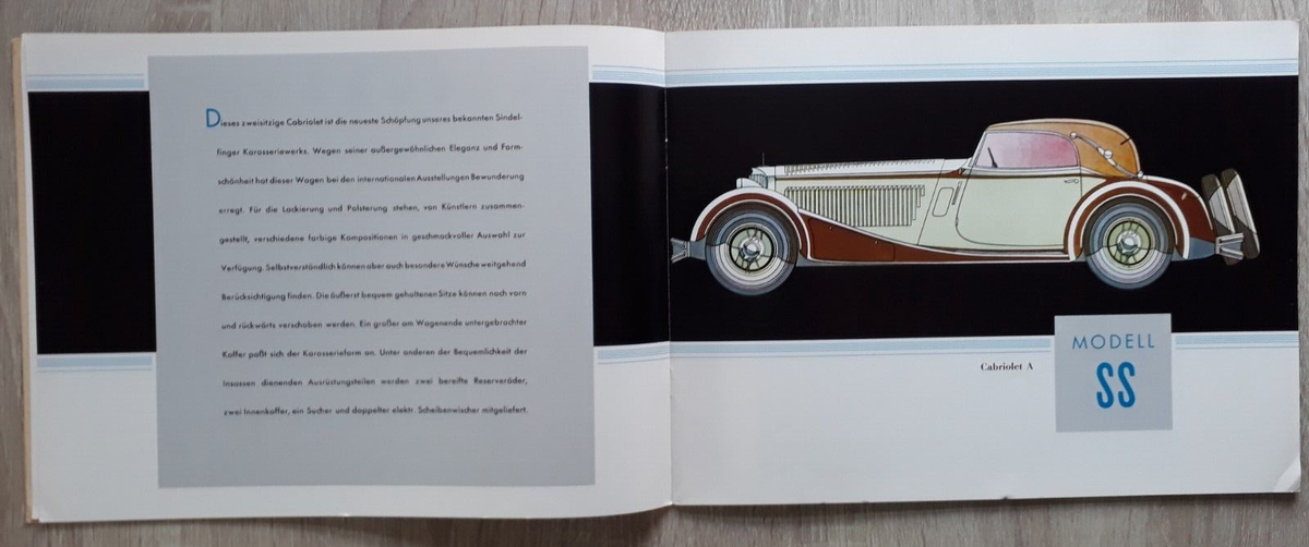 Mercedes-Benz Typ SS & SSK 1932 Brochure - 1975 Reprint | eBay