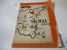 opuscolo SICILIA NUOVA di G. QUATTRIGLIO - APOLLONI ROMA anni 50 - E.R.P. - D.C.
