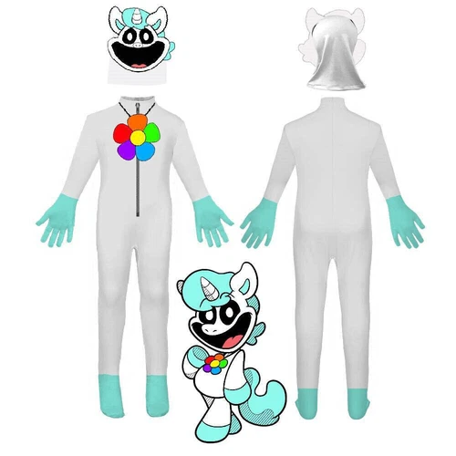 Poppy Playtime Chapter 3 Festival Costume Jumpsuit Fancy Dress Kids Boys Girl UK - Picture 21 of 29