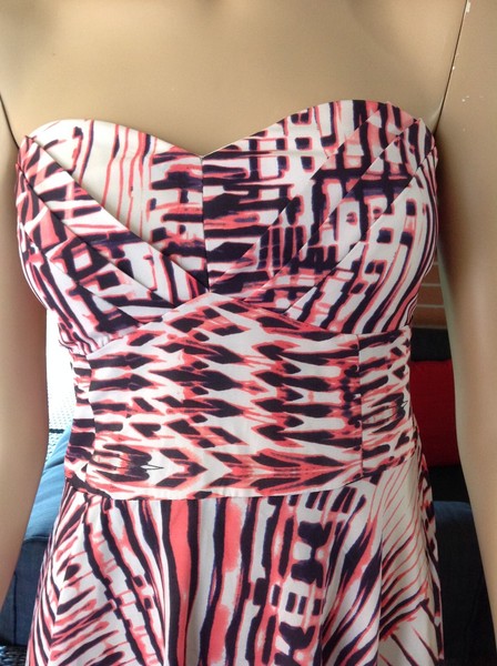 Dotti Size 10 Multi Colour Mini A line Dress with Detachable Straps Party