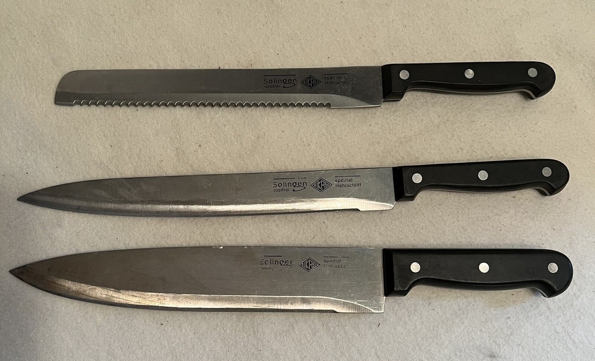 Solingen Rostfrei Spezial Hohlschliff Kitchen Bread Carving Chefs