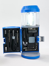 Lantern w/LED Spotlight & 15pc Tool Set, All In One 321 Lumens - MSRP $40 - NEW!