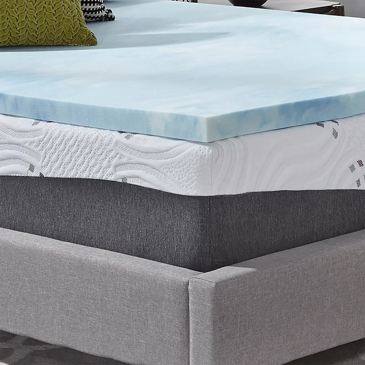 Serta SoothingCool 3inch Gel Memory Foam Mattress Topper, 42 OFF
