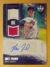2018 Panini Diamond Kings Max Fried RPA Dual Rookie Jersey Patch Auto #48/299 