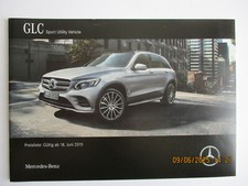 Mercedes-Benz GLC Sport Utility Vehicel  Preisliste vom 18.06.2015