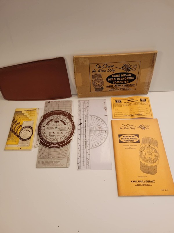 Metal Flight Computer Jepsen Dead Reckoning Navigation And Flight Planning Vtg
