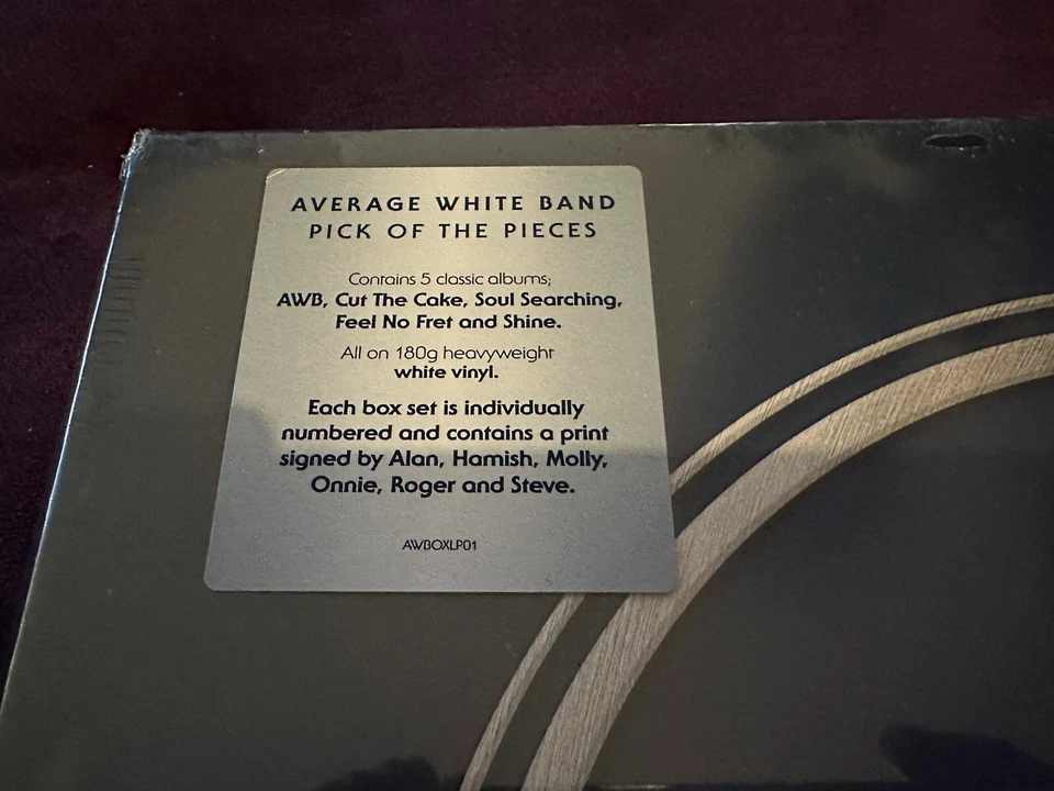 Average White Band: 'Pick Up the Pieces' vinyl 5LP box set plus autographs rare! - Image 4 of 4